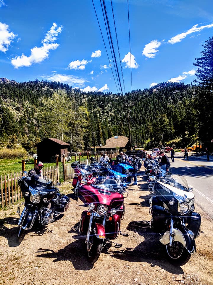 Northern Colorado Indian Motorcycle Riders Group Glen Haven Cinnamon Roll Ride
