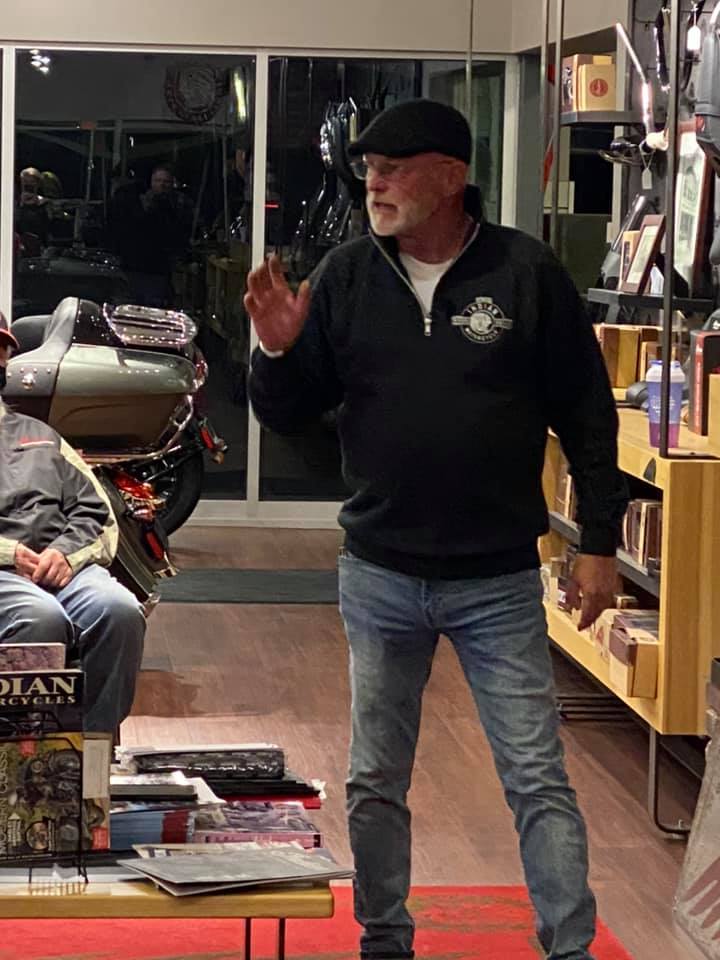 Curtis Sawyer of Indian Rider Radio visits Northern Colorado Indian Motorcycle Riders Group