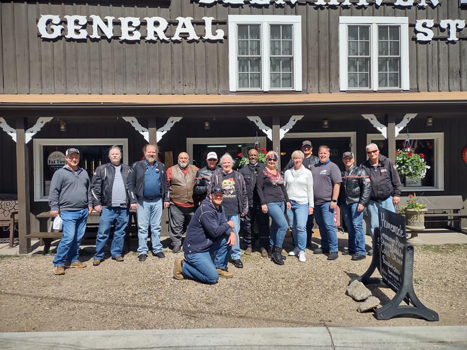 Northern Colorado Indian Motorcycle Riders Group at Glen Haven General Store
