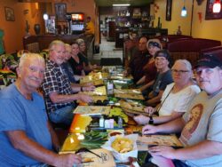 Northern Colorado Indian Motorcycle Riders Group enjoying dinner at Casa Margaritas