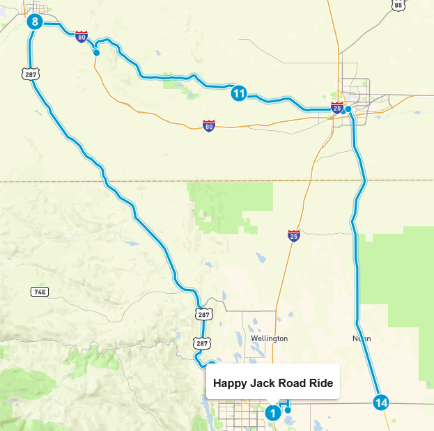 Northern Colorado IMRG Happy Jack Rd Ride