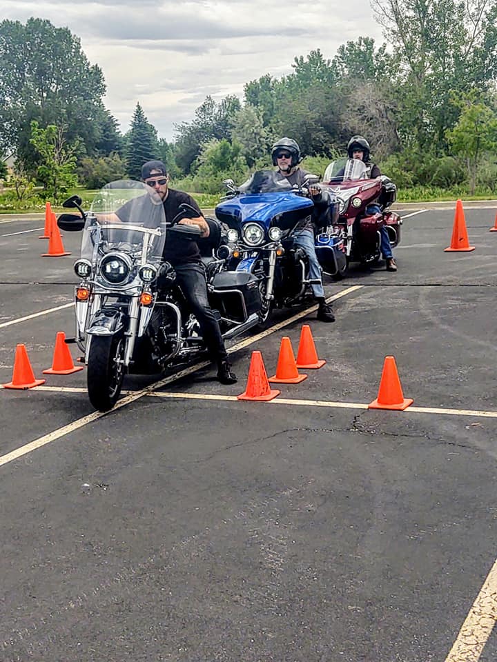 Northern Colorado IMRG practicing motorcycle skills