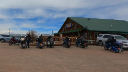 Northern Colorado Indian Motorcycle Riders Group at the Bunkhouse in Cheyenne