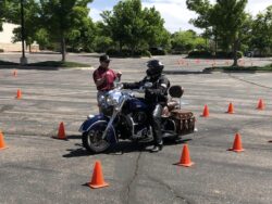 Northern Colorado IMRG motorcycle skills practice.